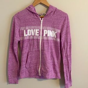 Pink by Victoria Secrets zip up hoodie